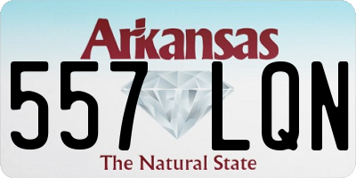AR license plate 557LQN