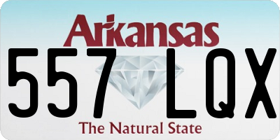 AR license plate 557LQX
