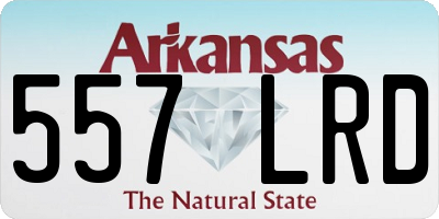 AR license plate 557LRD