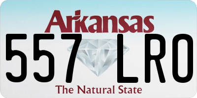 AR license plate 557LRO