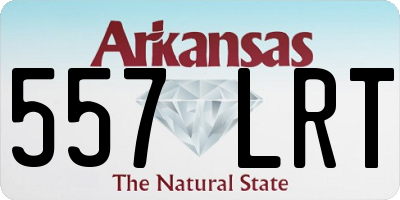 AR license plate 557LRT