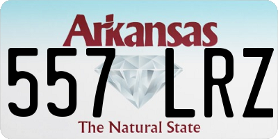 AR license plate 557LRZ