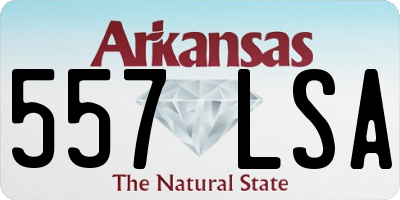 AR license plate 557LSA