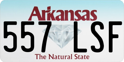 AR license plate 557LSF