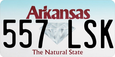 AR license plate 557LSK