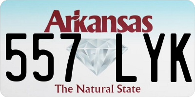 AR license plate 557LYK