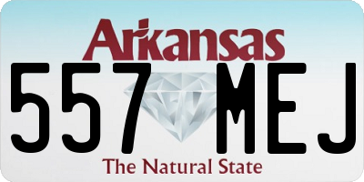 AR license plate 557MEJ