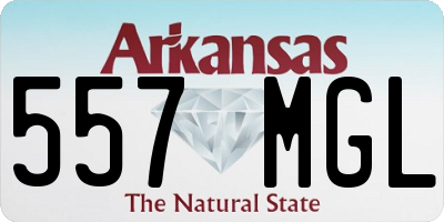 AR license plate 557MGL