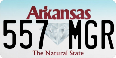 AR license plate 557MGR