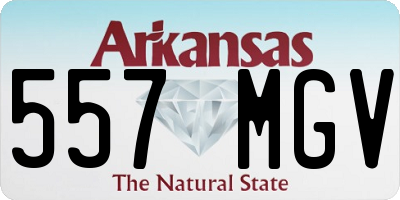 AR license plate 557MGV