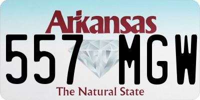 AR license plate 557MGW