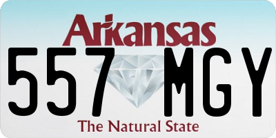 AR license plate 557MGY
