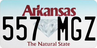AR license plate 557MGZ