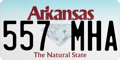 AR license plate 557MHA