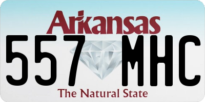 AR license plate 557MHC