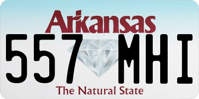 AR license plate 557MHI