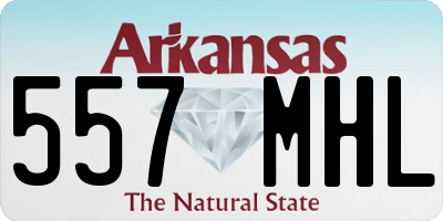 AR license plate 557MHL