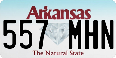 AR license plate 557MHN