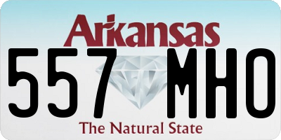 AR license plate 557MHO