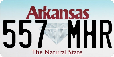 AR license plate 557MHR