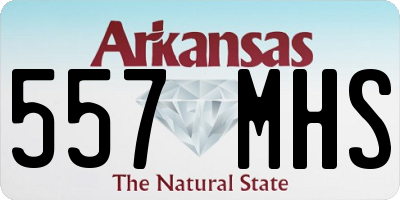 AR license plate 557MHS