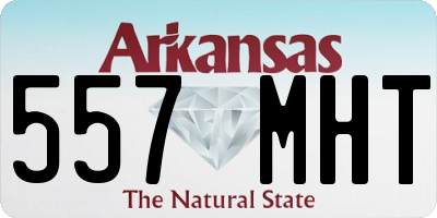 AR license plate 557MHT