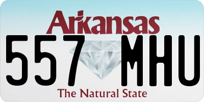 AR license plate 557MHU