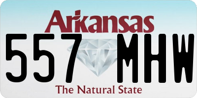 AR license plate 557MHW