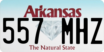 AR license plate 557MHZ
