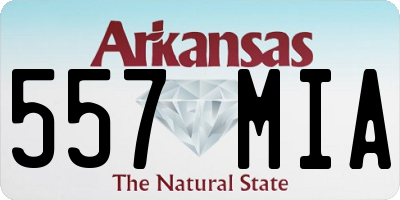 AR license plate 557MIA