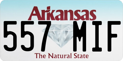 AR license plate 557MIF