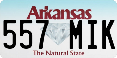 AR license plate 557MIK