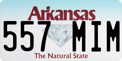 AR license plate 557MIM