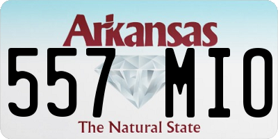 AR license plate 557MIO
