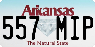 AR license plate 557MIP