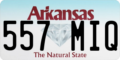 AR license plate 557MIQ
