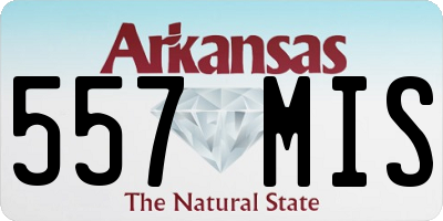 AR license plate 557MIS