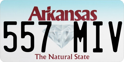 AR license plate 557MIV