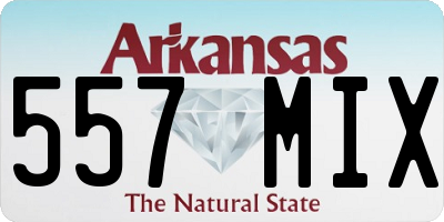 AR license plate 557MIX