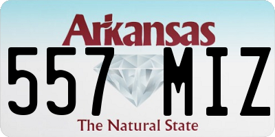 AR license plate 557MIZ