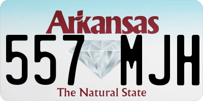 AR license plate 557MJH