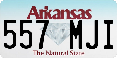 AR license plate 557MJI
