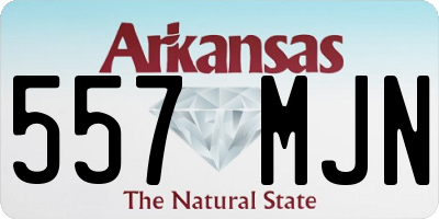AR license plate 557MJN