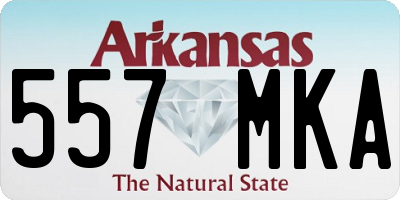 AR license plate 557MKA