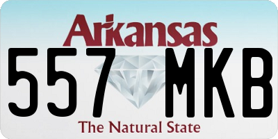 AR license plate 557MKB