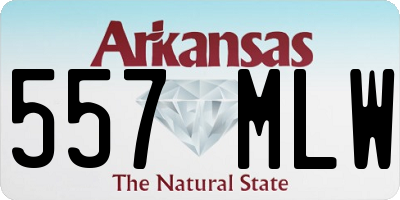 AR license plate 557MLW