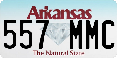 AR license plate 557MMC