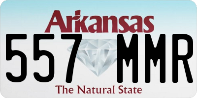 AR license plate 557MMR