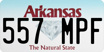 AR license plate 557MPF