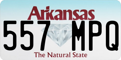 AR license plate 557MPQ
